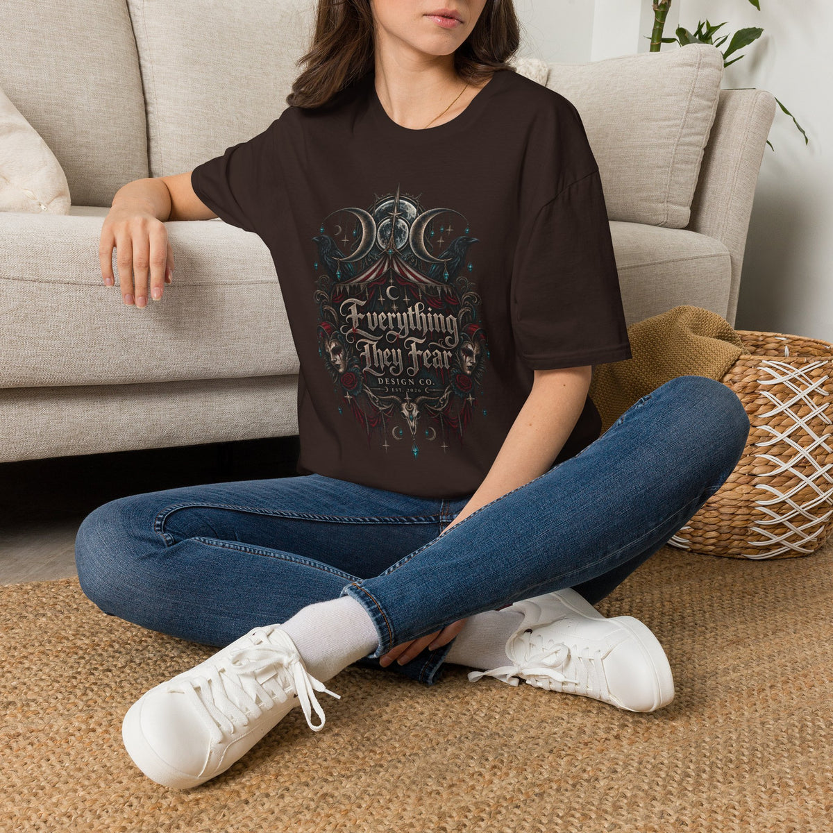 Everything They Fear Gothic Occult Brand Logo T-Shirt