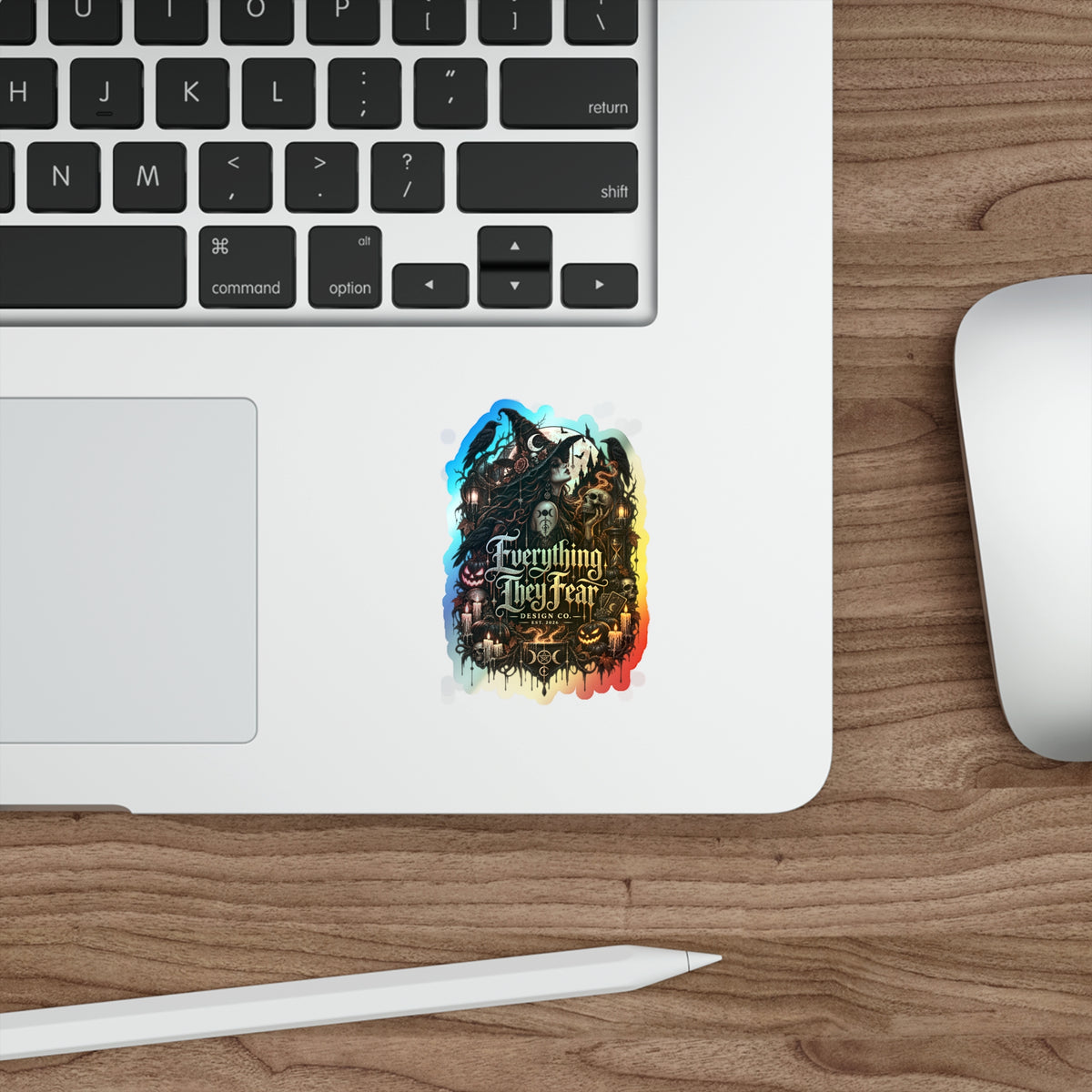 Everything They Fear Brand Logo Holographic Die-Cut Sticker