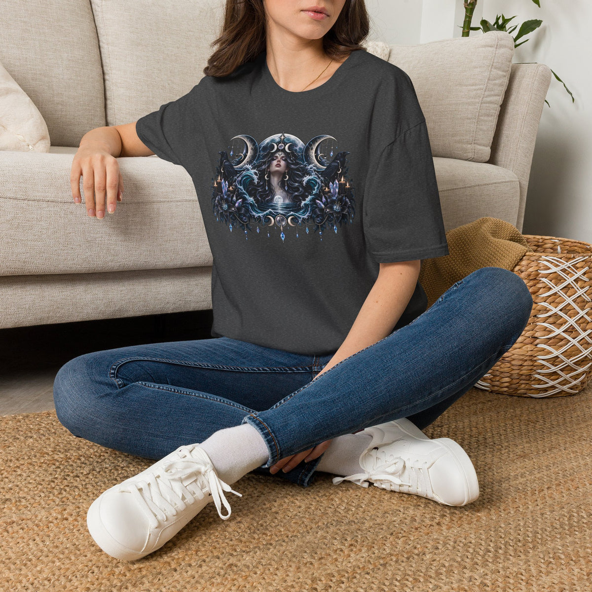 Triple Moon Goddess w/Brand Logo T-Shirt