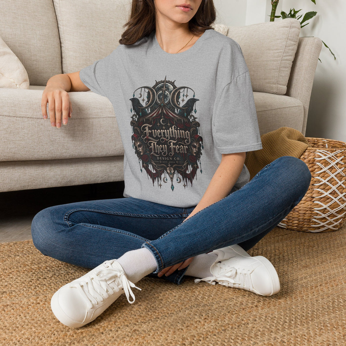 Everything They Fear Gothic Occult Brand Logo T-Shirt