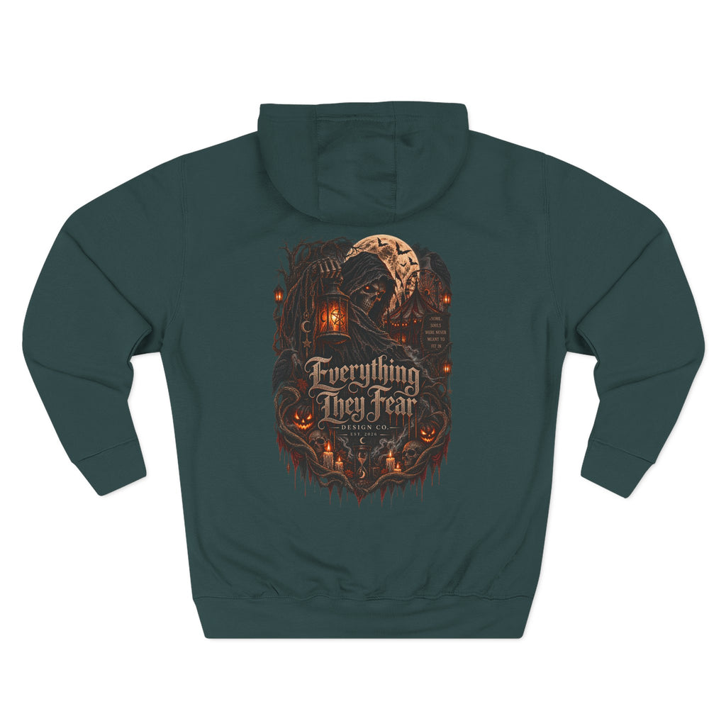 Everything May Fall Gothic Fantasy Fleece Hoodie