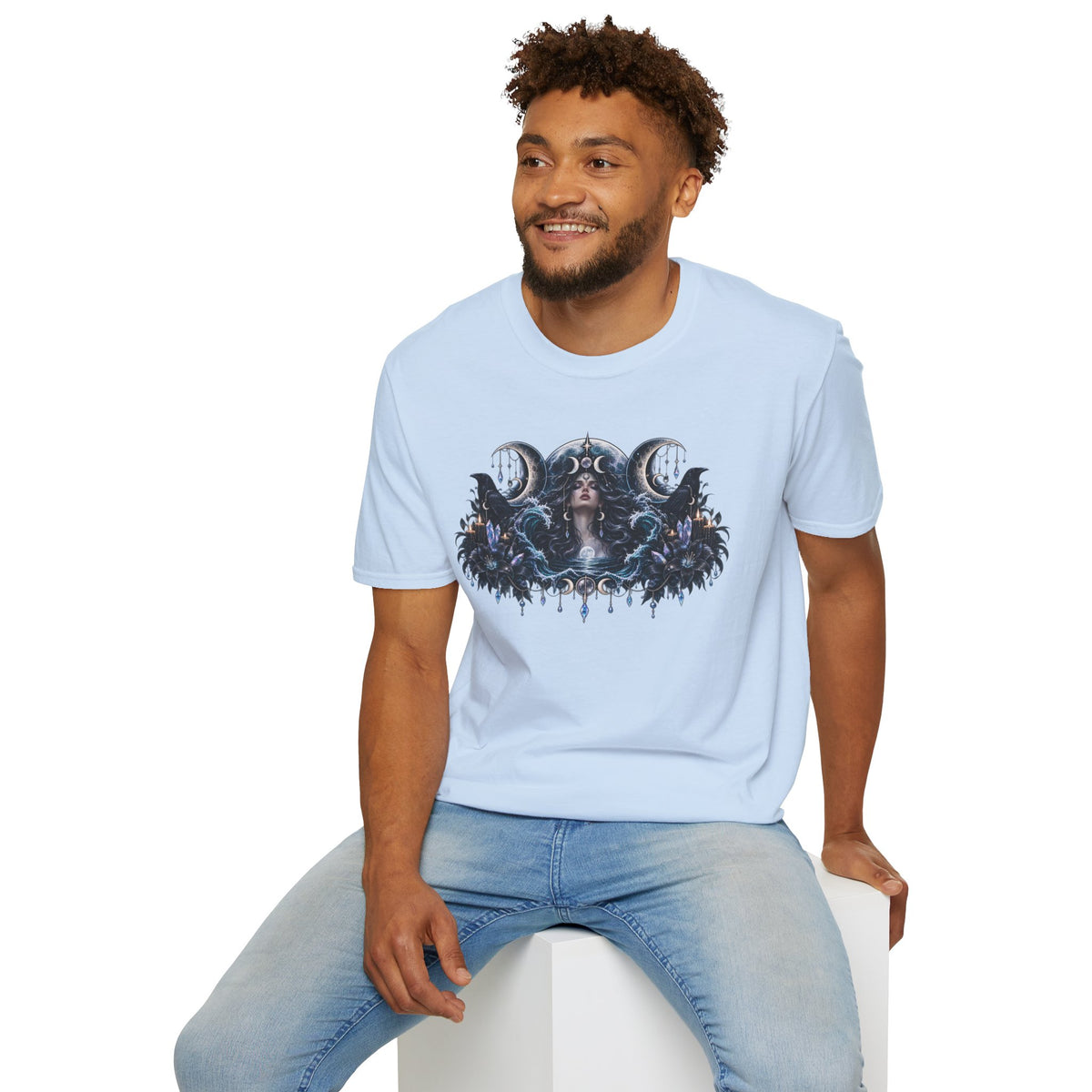 Triple Moon Goddess w/Brand Logo T-Shirt