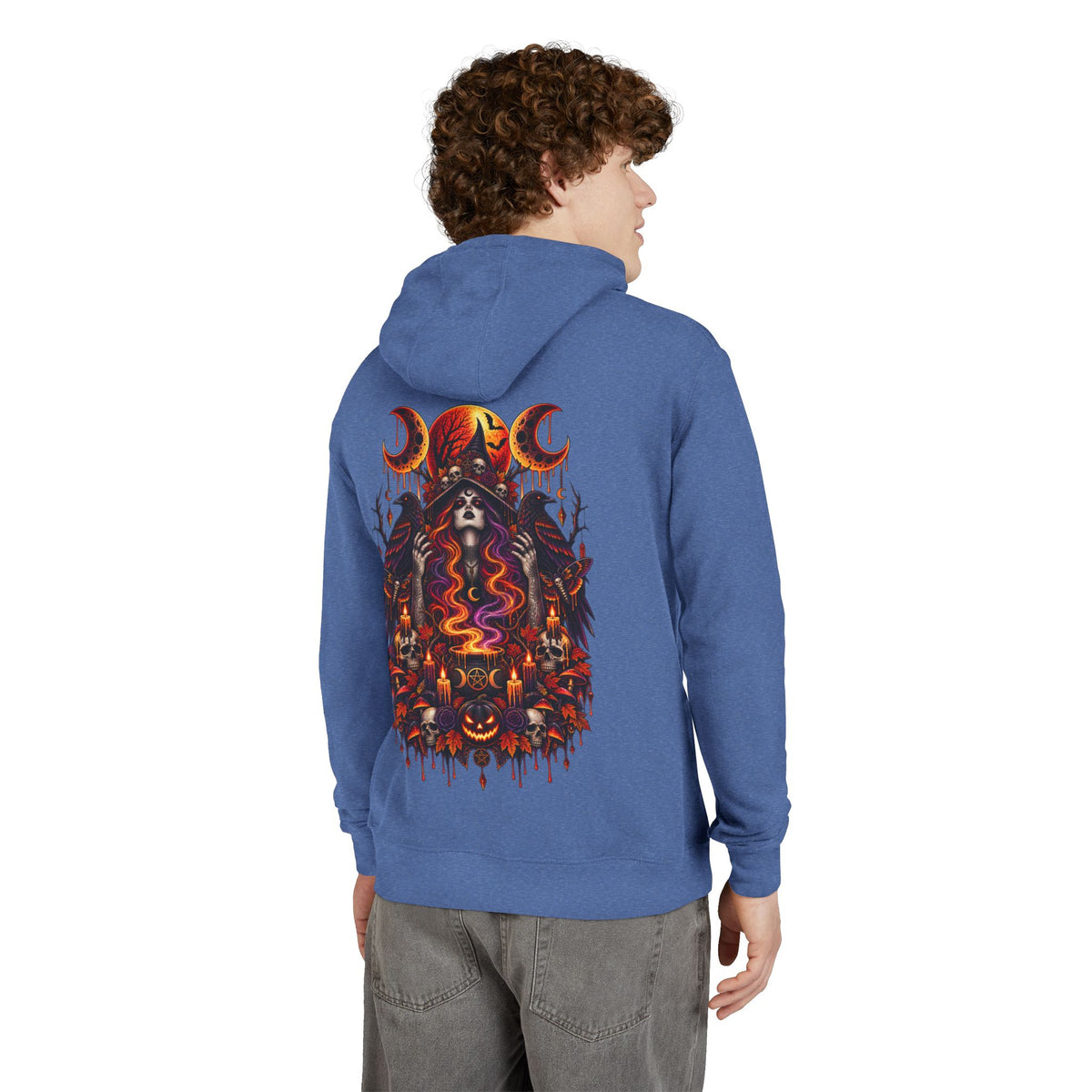 Blood Moon Witch French Terry Hoodie