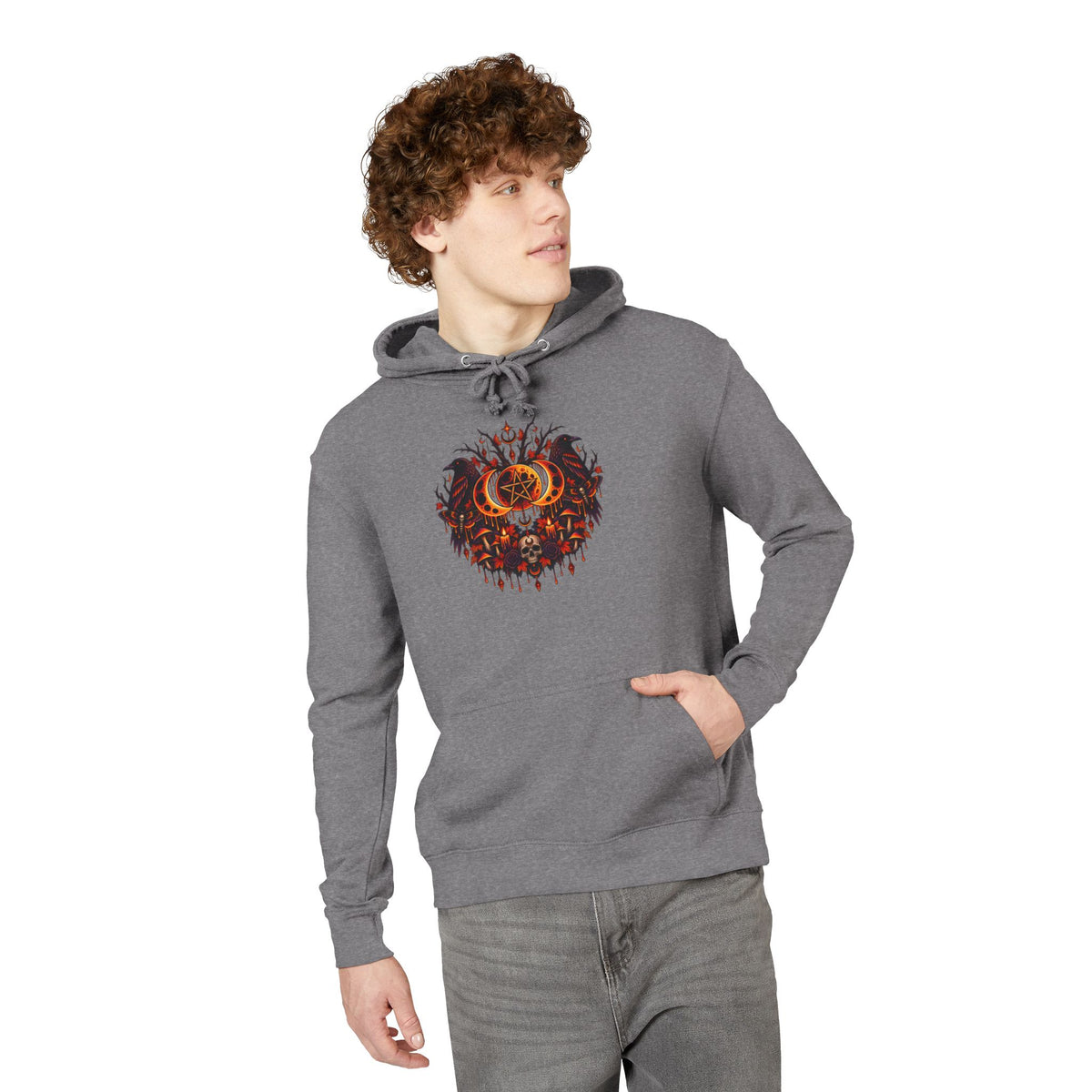 Blood Moon Witch French Terry Hoodie
