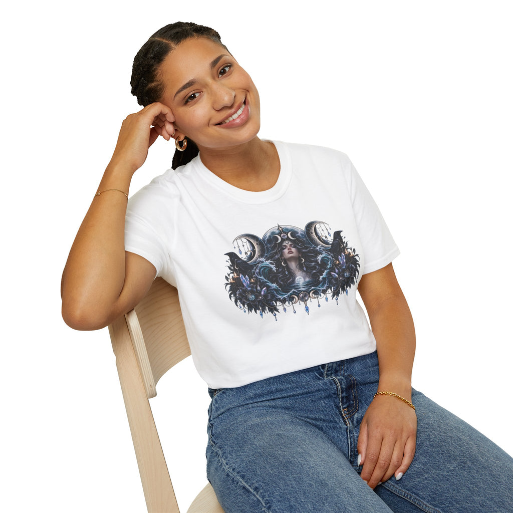 Triple Moon Goddess w/Brand Logo T-Shirt