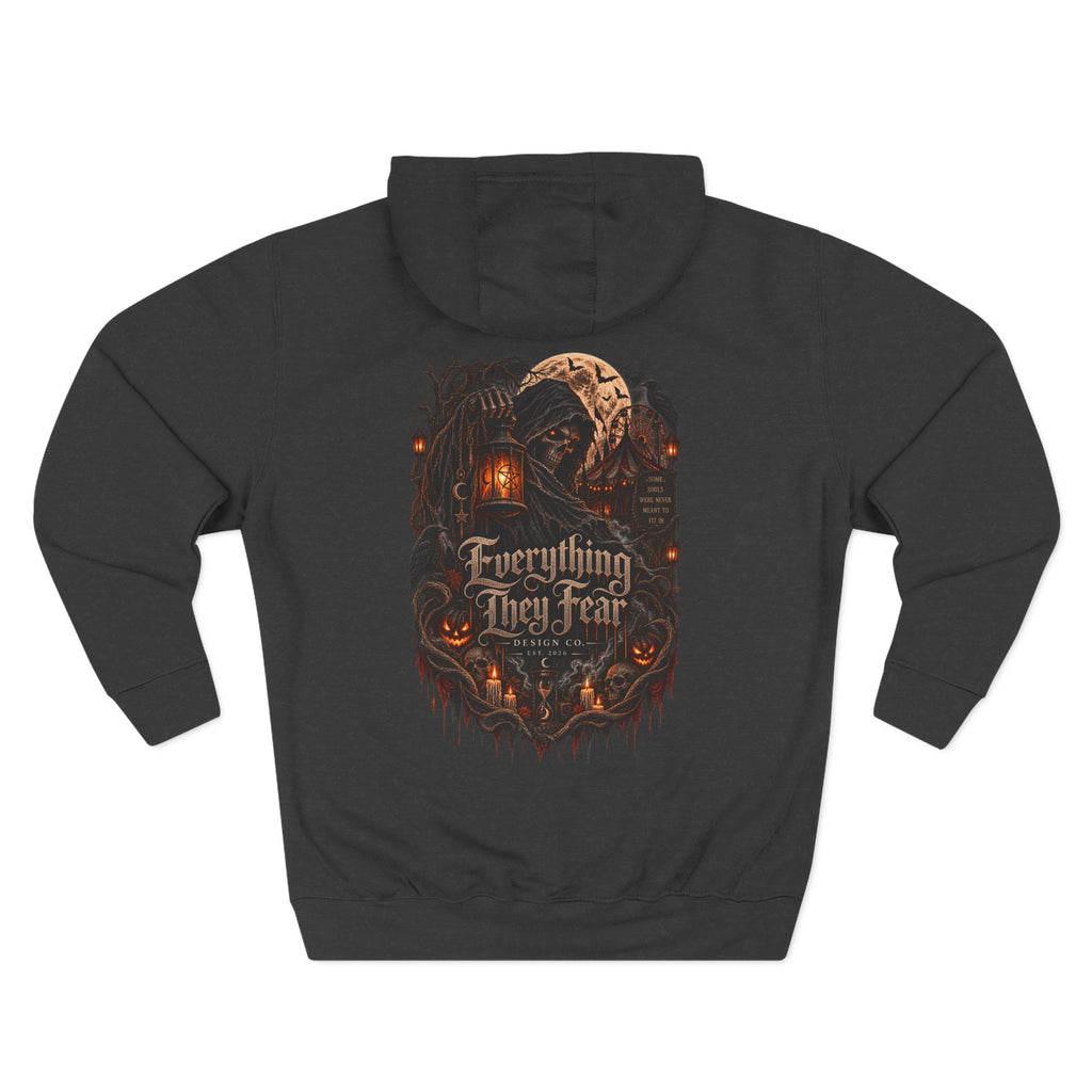 Everything May Fall Gothic Fantasy Fleece Hoodie