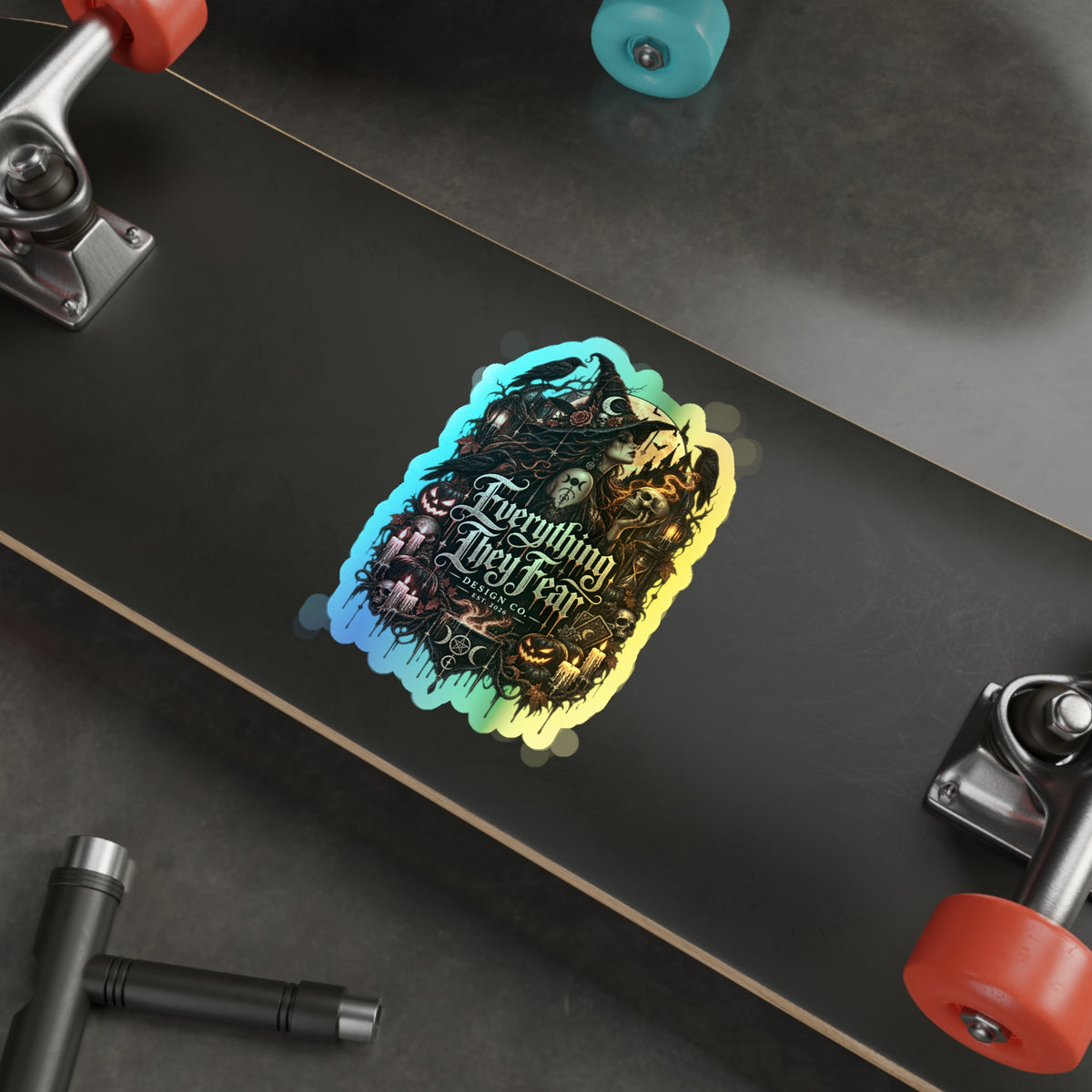 Everything They Fear Brand Logo Holographic Die-Cut Sticker