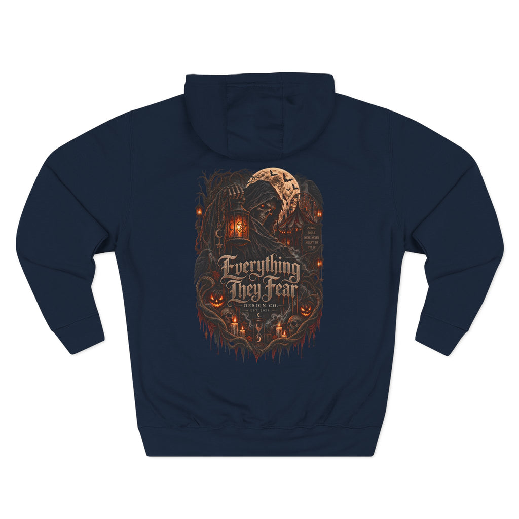 Everything May Fall Gothic Fantasy Fleece Hoodie