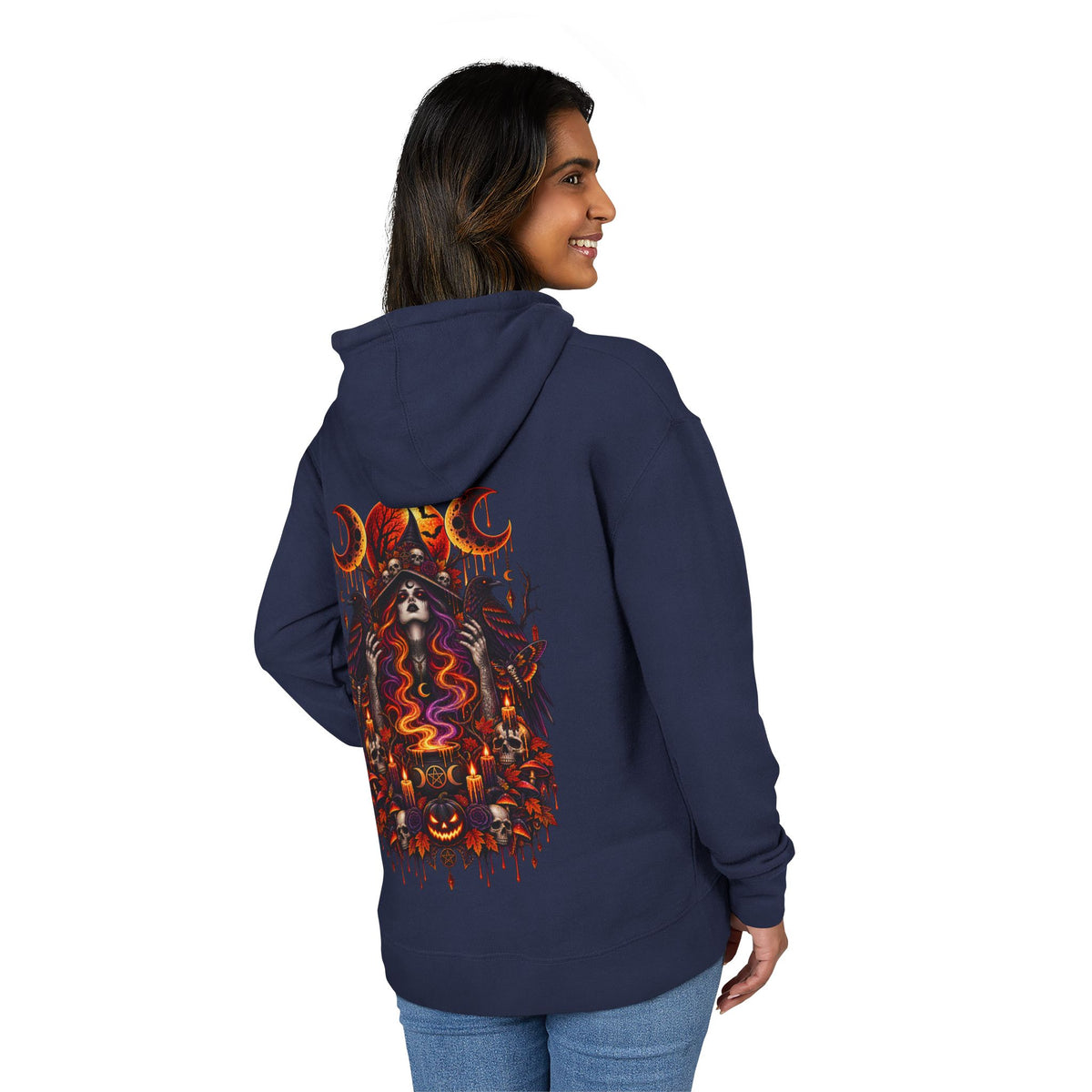 Blood Moon Witch French Terry Hoodie