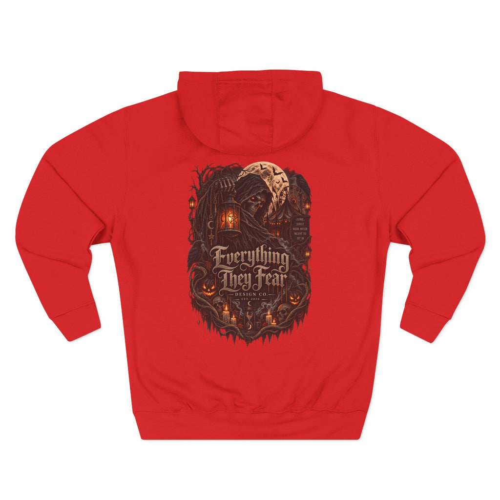 Everything May Fall Gothic Fantasy Fleece Hoodie