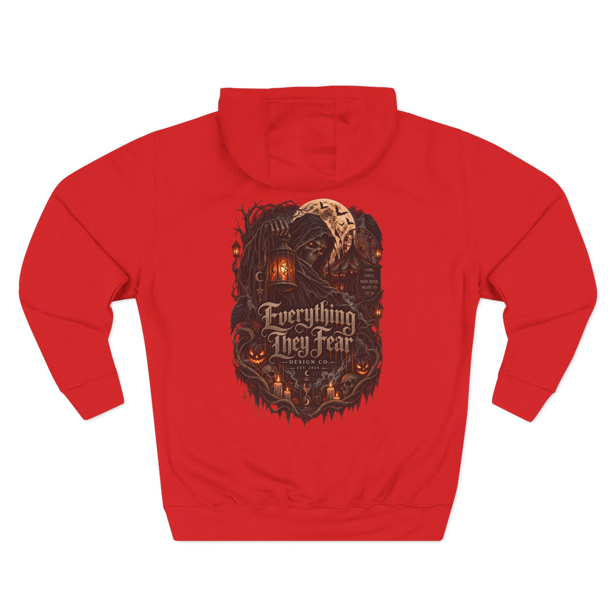 Everything May Fall Gothic Fantasy Fleece Hoodie
