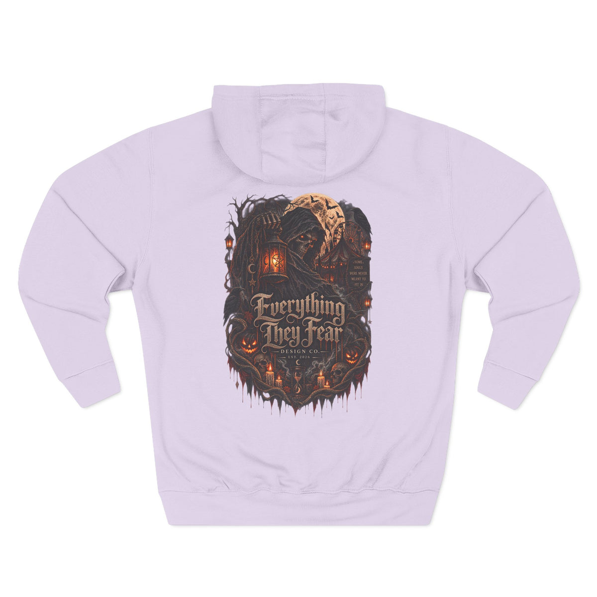 Everything May Fall Gothic Fantasy Fleece Hoodie