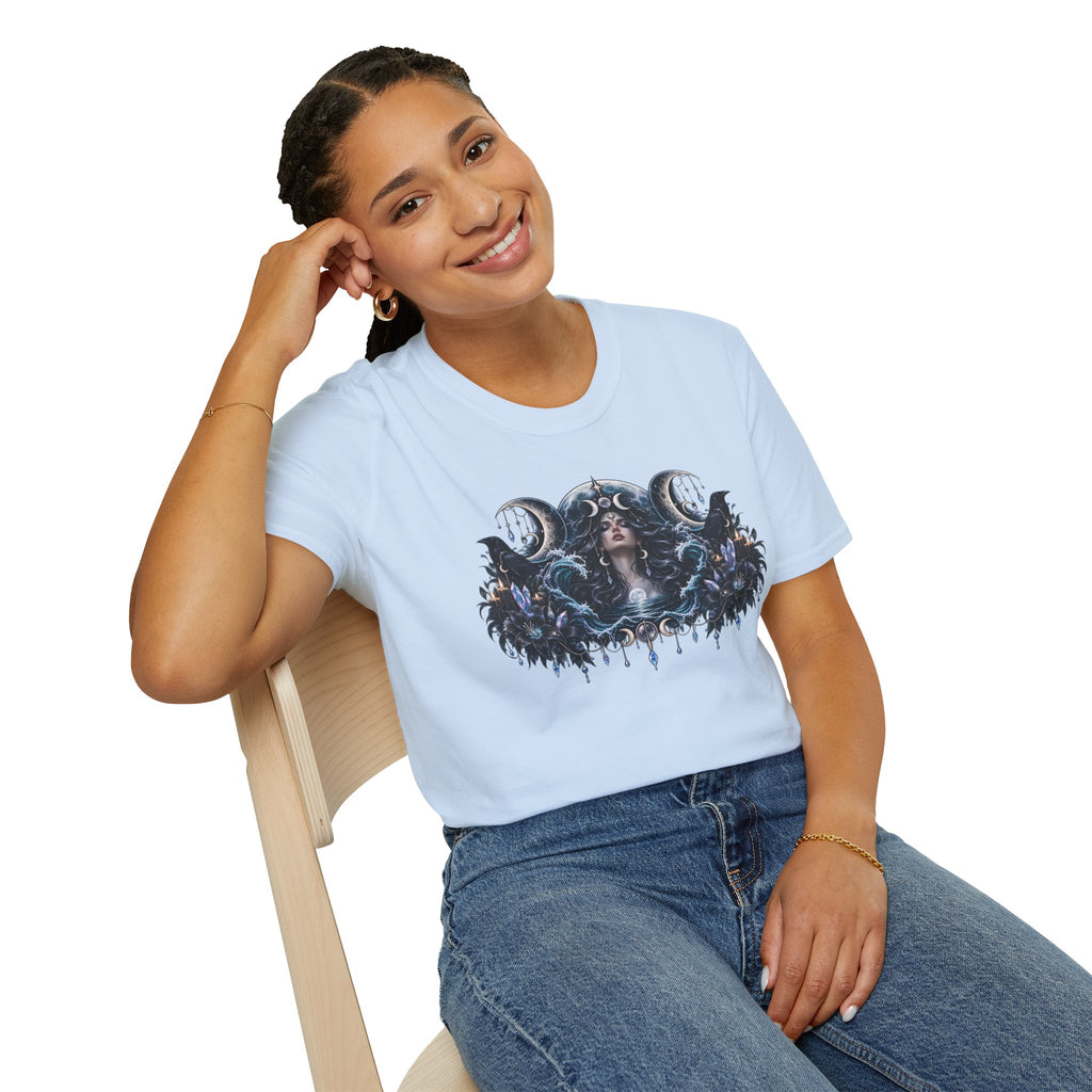 Triple Moon Goddess w/Brand Logo T-Shirt