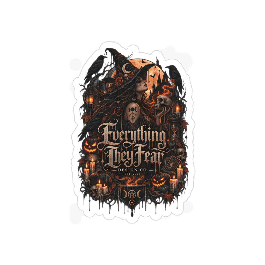 Everything They Fear Witch Brand Logo Die-Cut Sticker