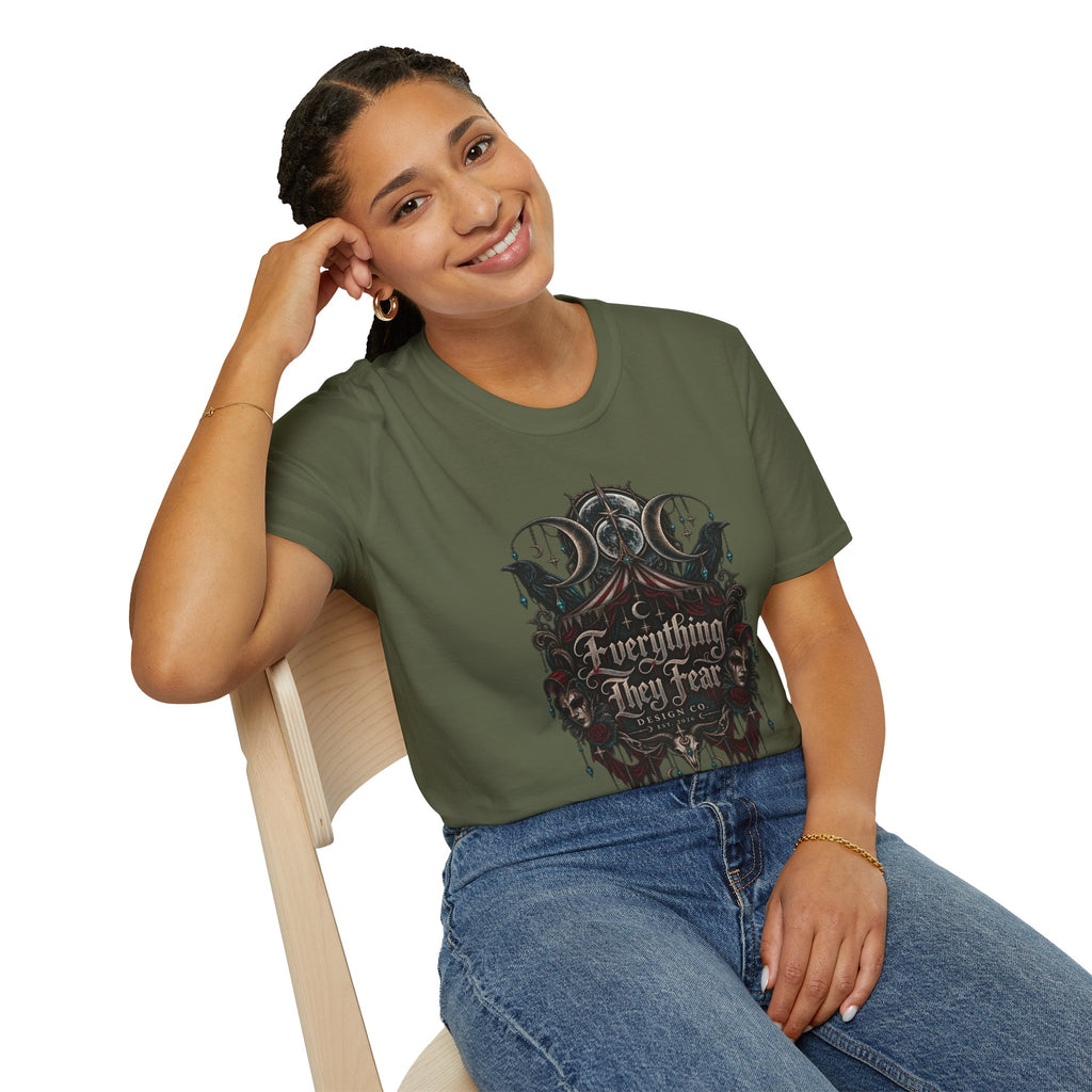Everything They Fear Gothic Occult Brand Logo T-Shirt