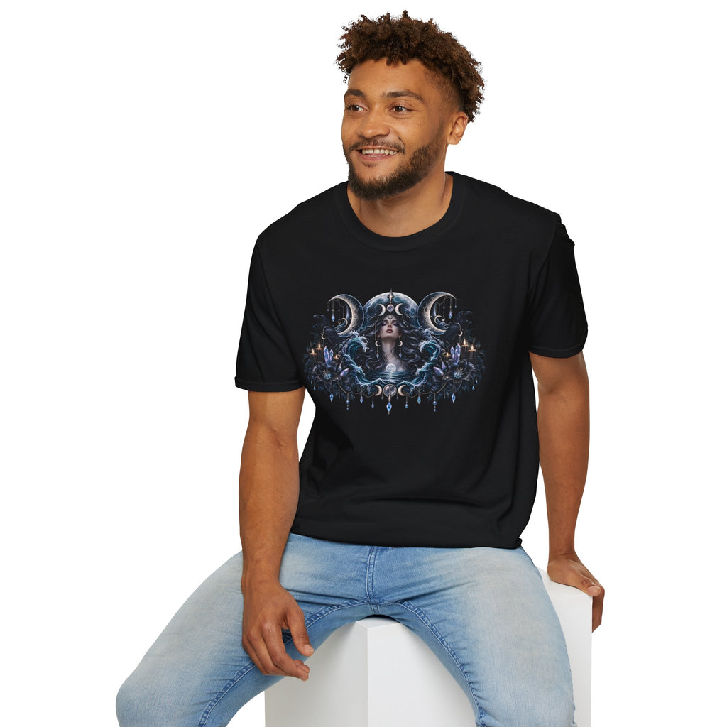 Triple Moon Goddess w/Brand Logo T-Shirt