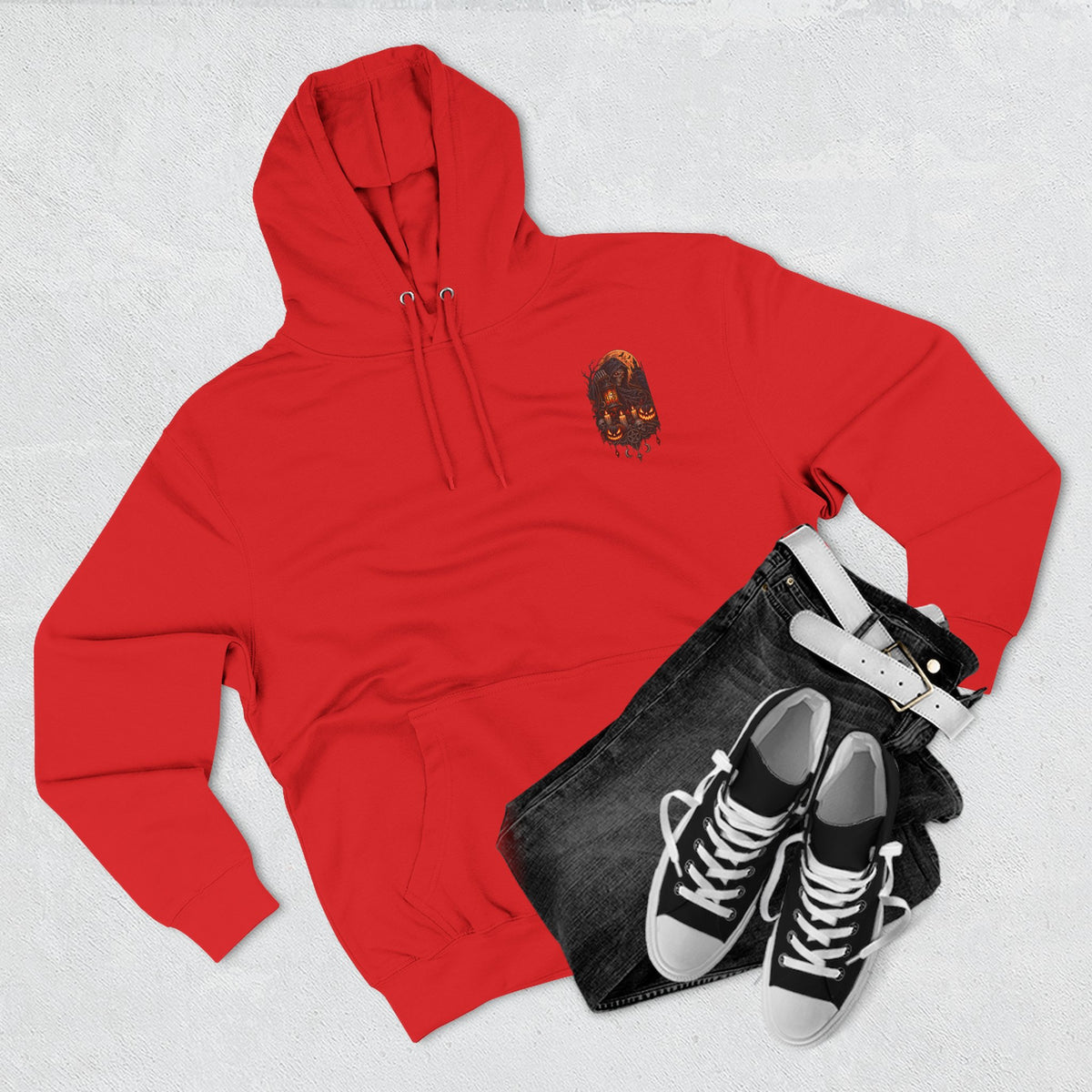 Everything May Fall Gothic Fantasy Fleece Hoodie