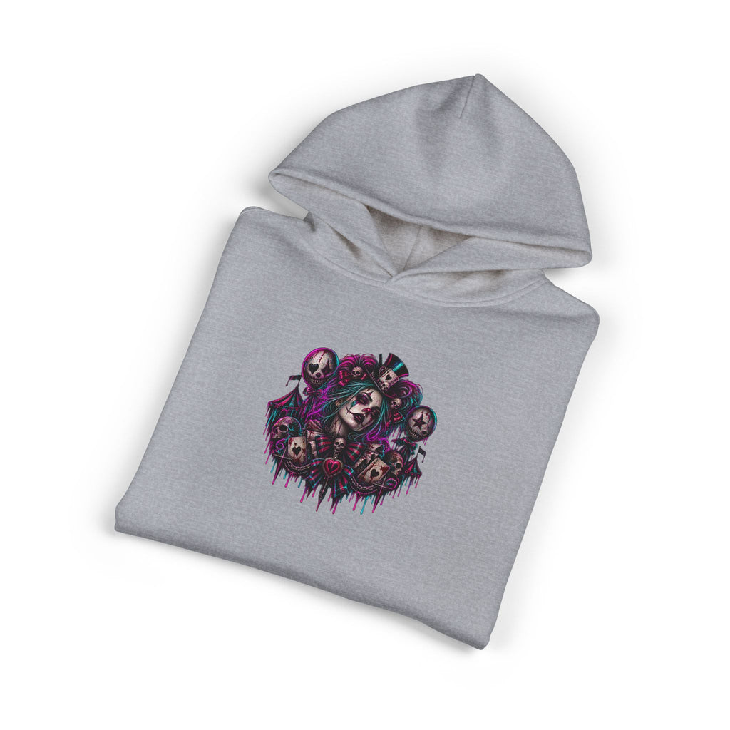 Dark Gothic Skull Collage Relaxed Hoodie