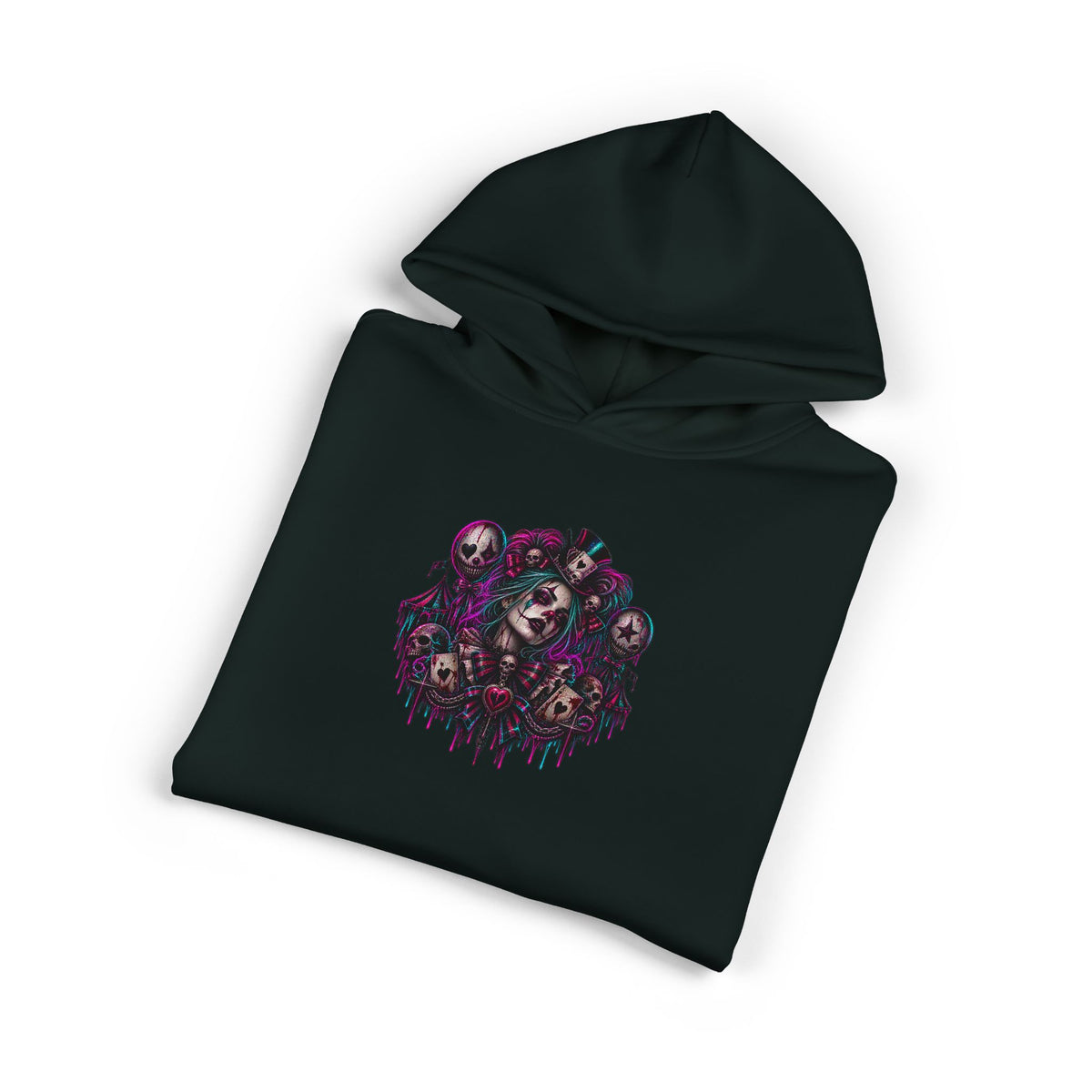 Dark Gothic Skull Collage Relaxed Hoodie