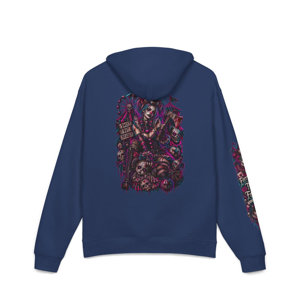 Dark Gothic Skull Collage Relaxed Hoodie