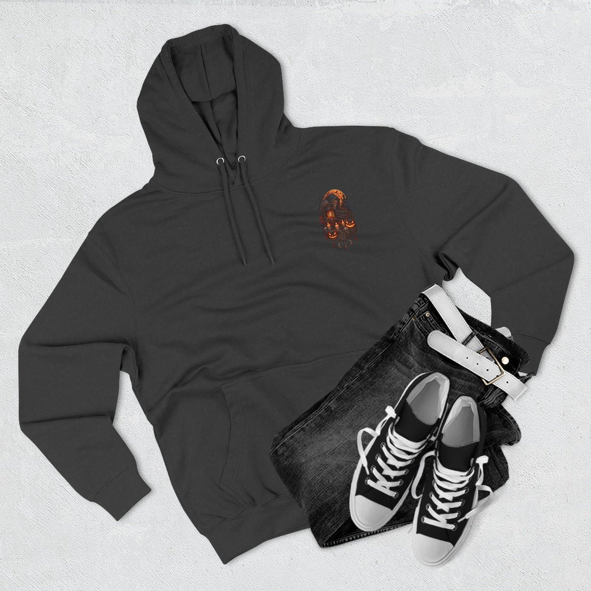 Everything May Fall Gothic Fantasy Fleece Hoodie