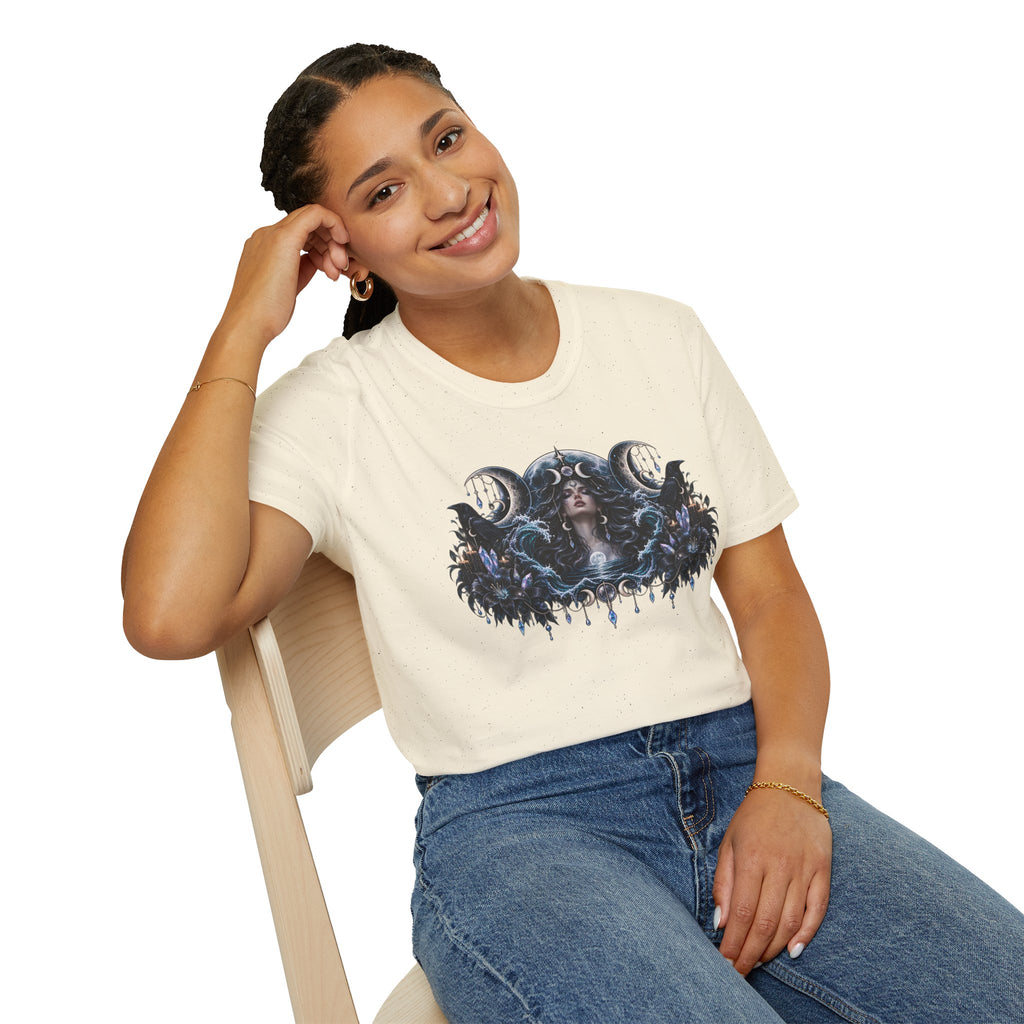 Triple Moon Goddess w/Brand Logo T-Shirt