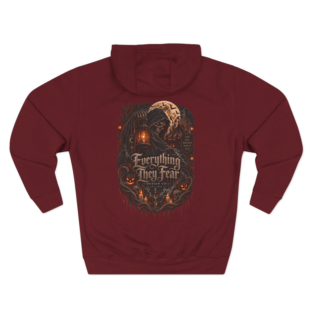 Everything May Fall Gothic Fantasy Fleece Hoodie