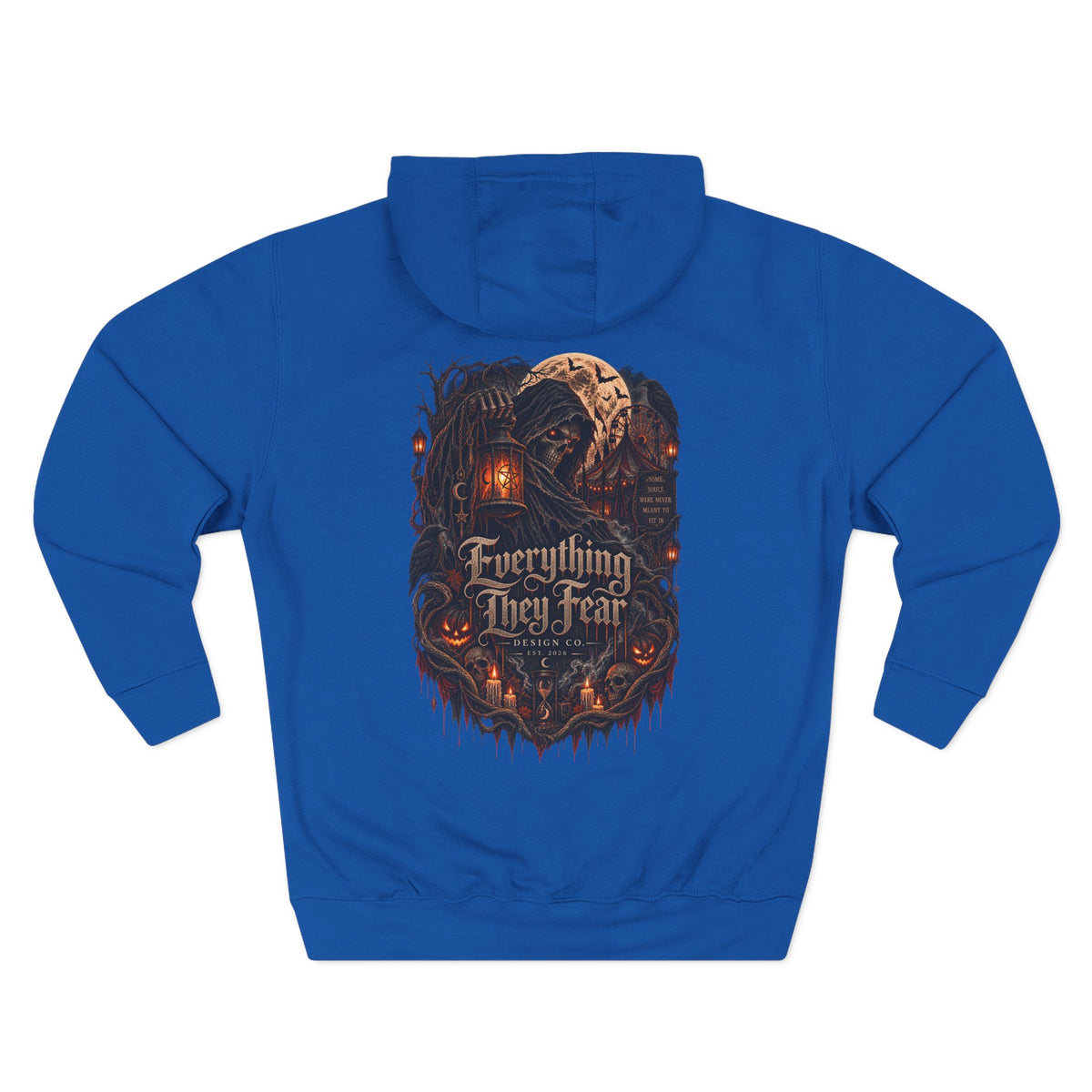 Everything May Fall Gothic Fantasy Fleece Hoodie