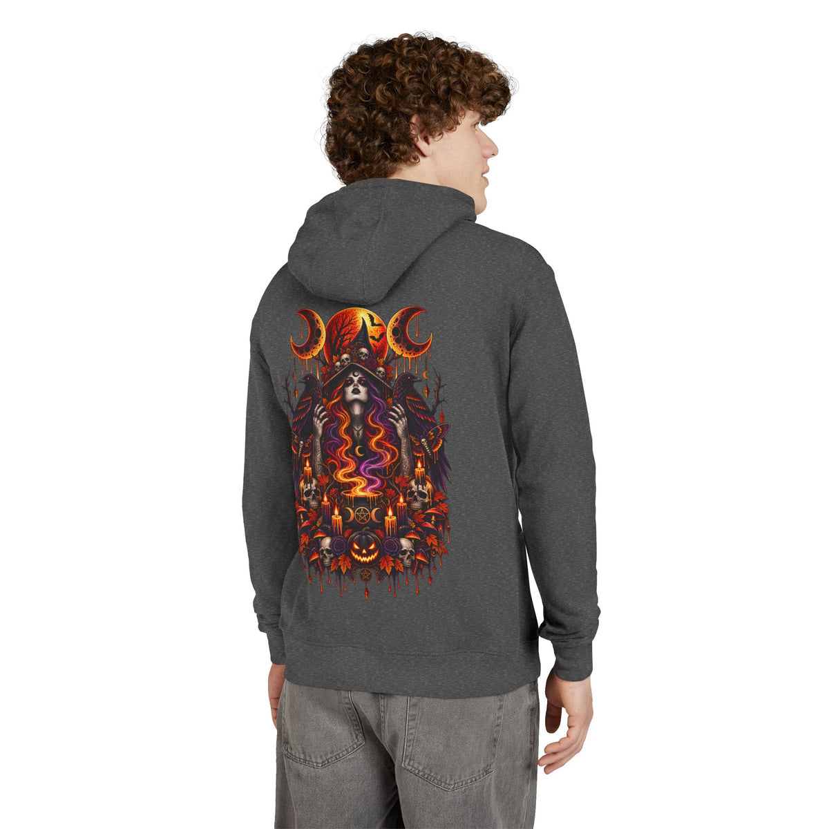 Blood Moon Witch French Terry Hoodie