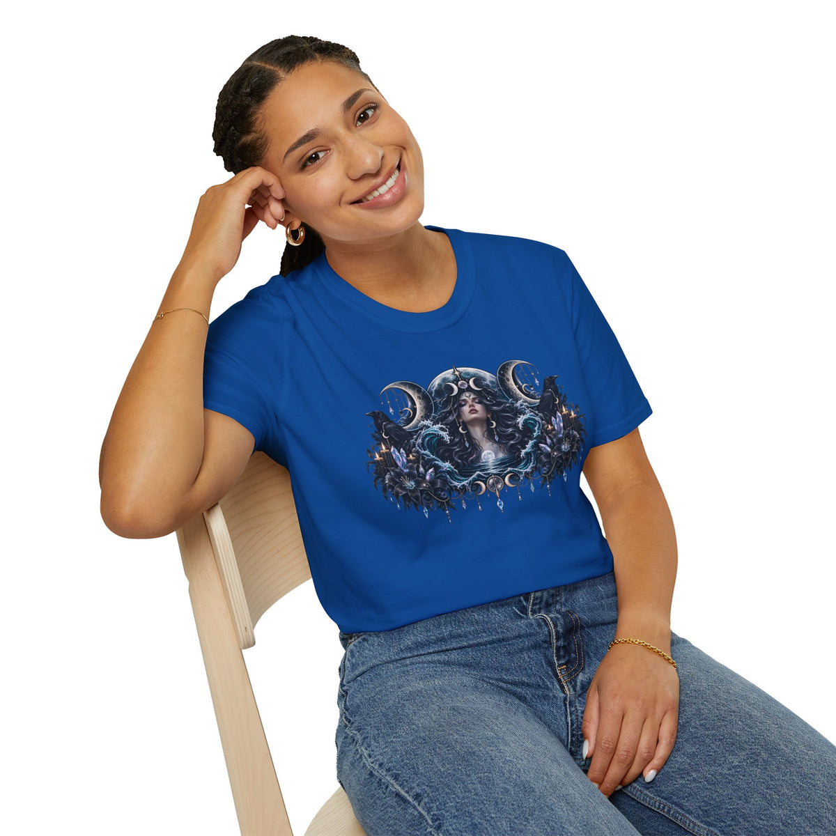 Triple Moon Goddess w/Brand Logo T-Shirt