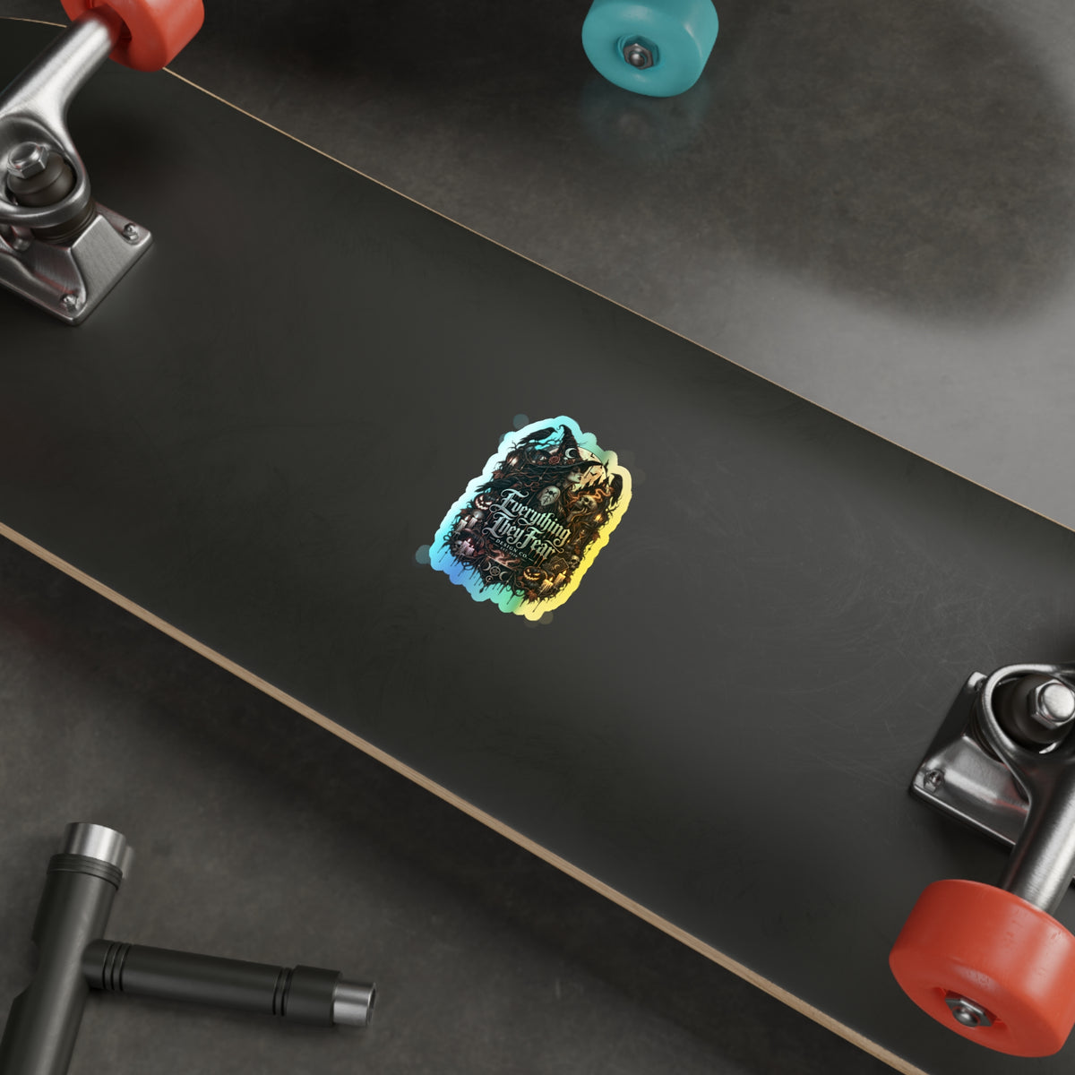Everything They Fear Brand Logo Holographic Die-Cut Sticker