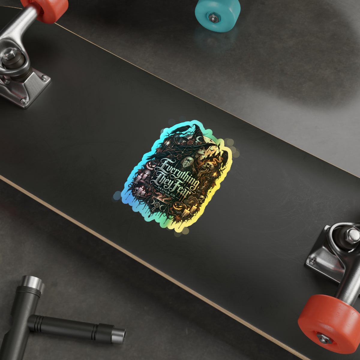 Everything They Fear Brand Logo Holographic Die-Cut Sticker