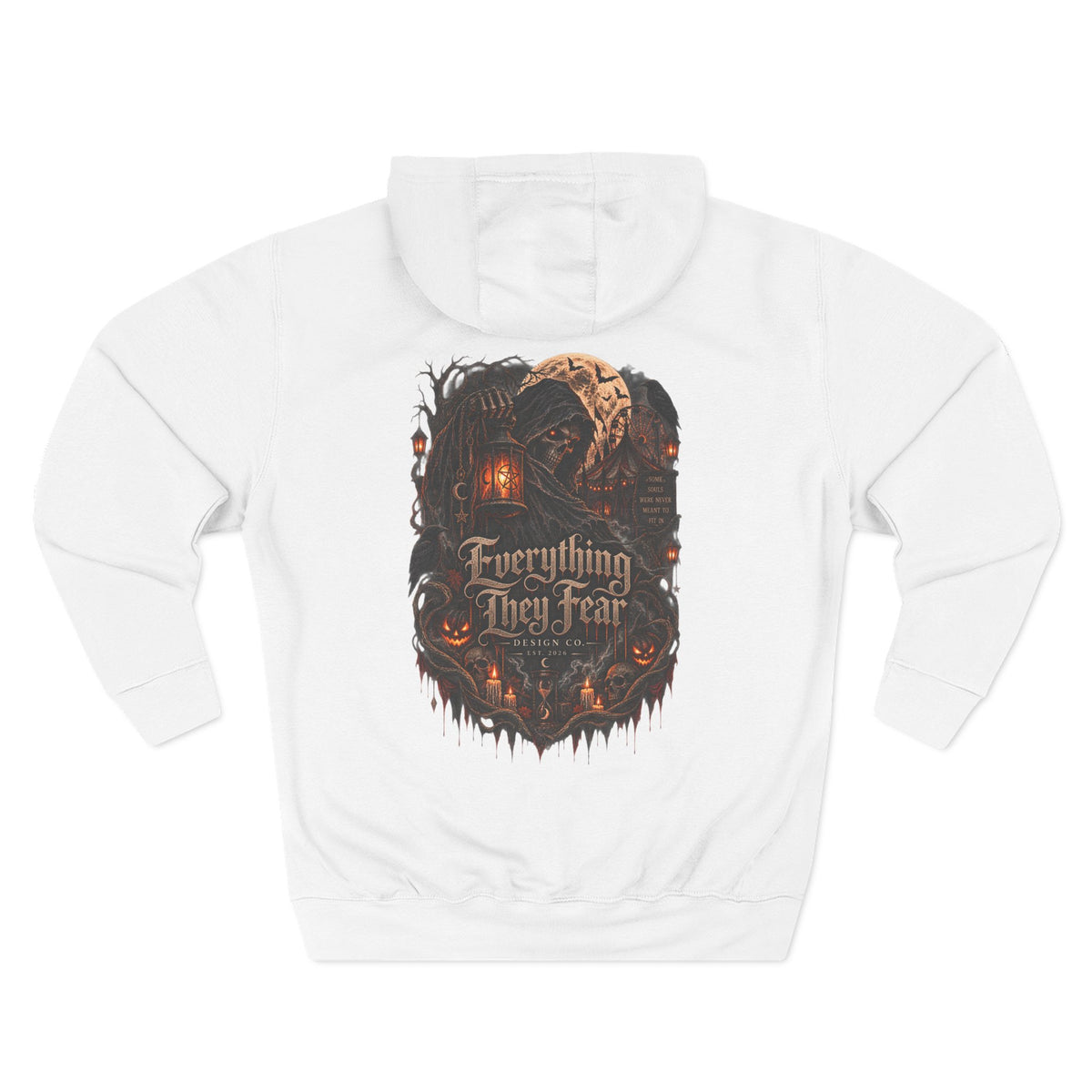 Everything May Fall Gothic Fantasy Fleece Hoodie