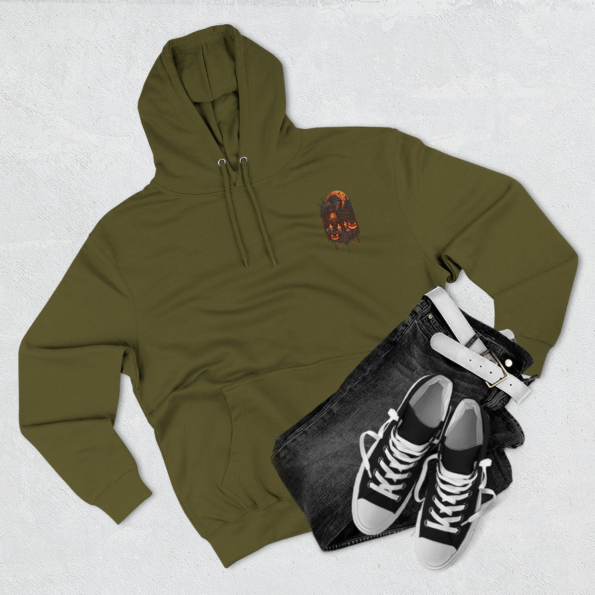 Everything May Fall Gothic Fantasy Fleece Hoodie