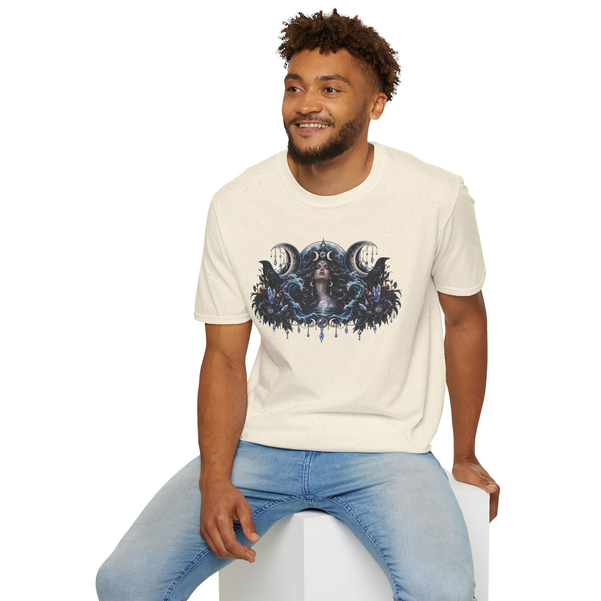 Triple Moon Goddess w/Brand Logo T-Shirt