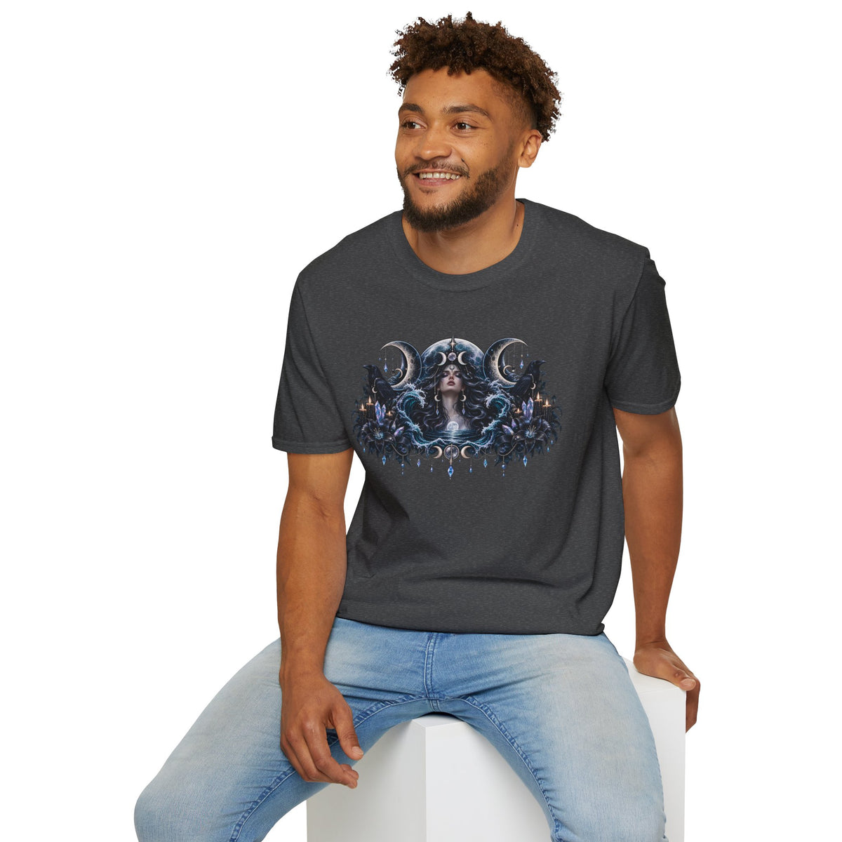 Triple Moon Goddess w/Brand Logo T-Shirt