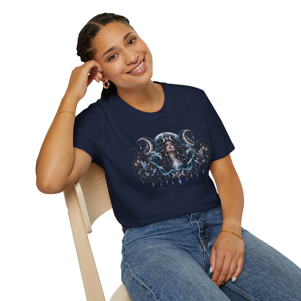 Triple Moon Goddess w/Brand Logo T-Shirt