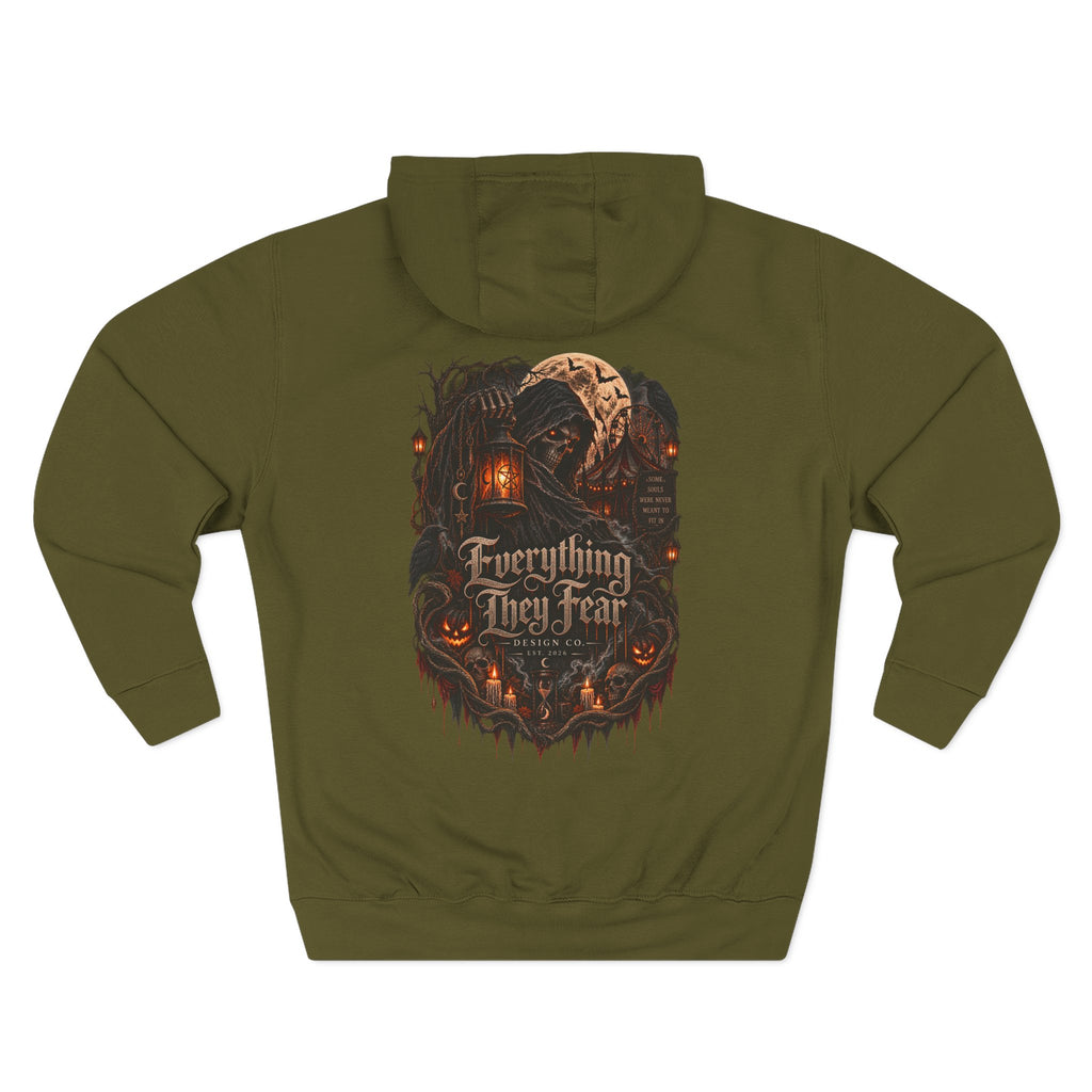 Everything May Fall Gothic Fantasy Fleece Hoodie